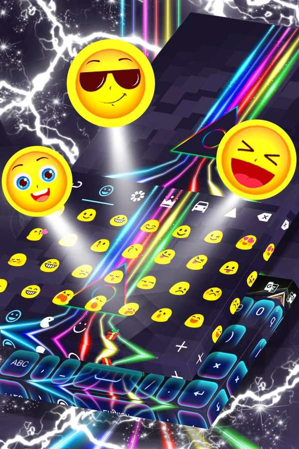 Neon Blue Keypad screenshot 4