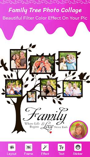 Family Tree Photo Collage & Photo Mirror 4 تصوير الشاشة