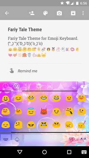 Fairy Tale Emoji Keyboard Skin screenshot 2