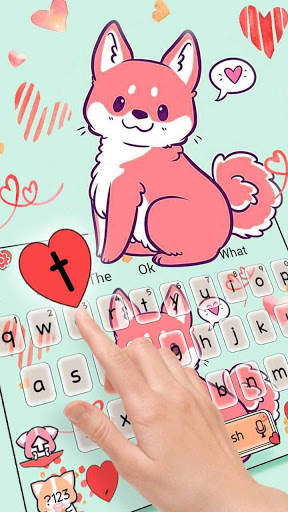 Cute Corgi Dog keyboard Theme screenshot 2