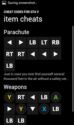 Cheat Codes for GTA V screenshot 6