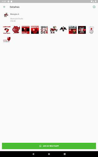 Flamengo Stickers 21 تصوير الشاشة