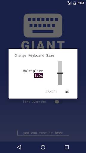 GIANT Text Keyboard स्क्रीनशॉट 7