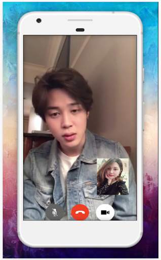 Jimin BTS Calling - Fake Video Call and Wallpaper 6 تصوير الشاشة