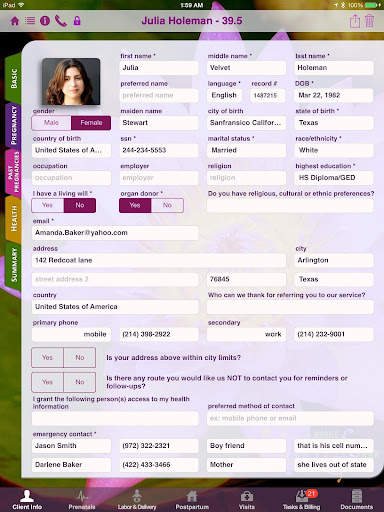 Mobile Midwife EHR Client Port screenshot 9