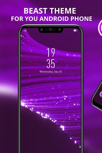 Colorful theme Purple luminescent fiber Y21L screenshot 1