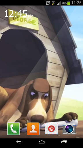 Hungry dog  Live Wallpaper screenshot 1
