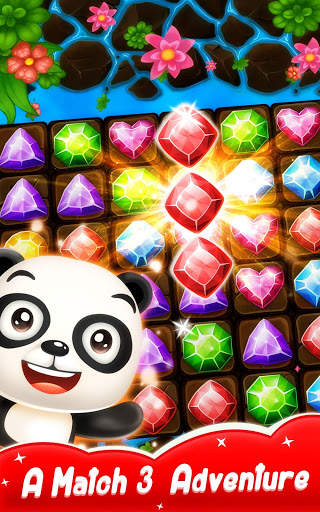Panda Gems - Jewels Match 3 Games Puzzle screenshot 1