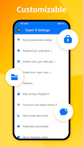 Super N Launcher -Super design screenshot 5