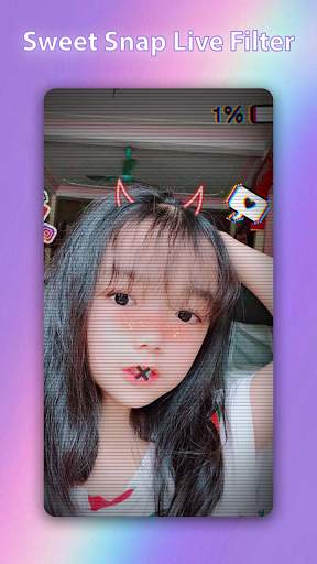 Sweet snap live face filter selfie camera edit screenshot 2