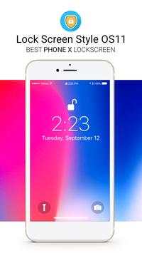 Lock Screen Phone X Style OS 11 screenshot 1