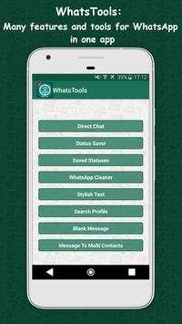 Whats tools lite : Status saver - Chat - Cleaner screenshot 1