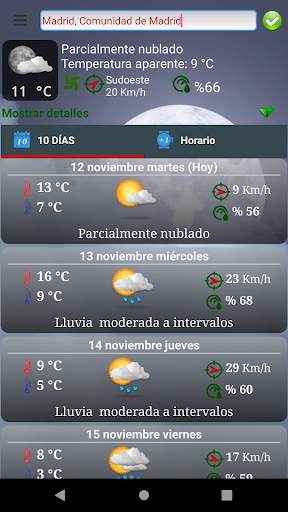 ClosestWeather pronóstico del tiempo screenshot 4