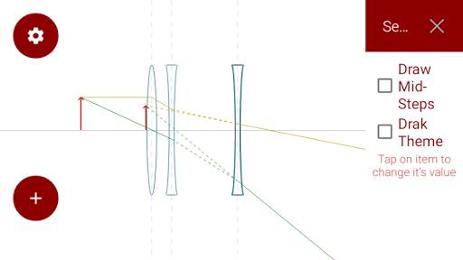 Ray Optics, Optics Physics, Ray Diagram Simulation screenshot 5