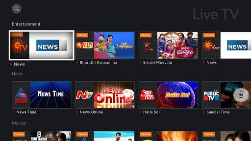YuppTV for AndroidTV screenshot 2