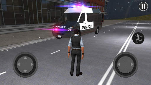 American Police Van Driving: Offline Games No Wifi screenshot 2