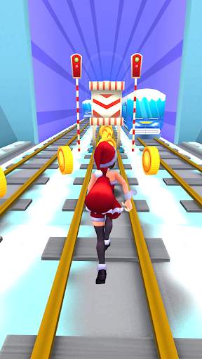 Subway Santa Princess Runner screenshot 5