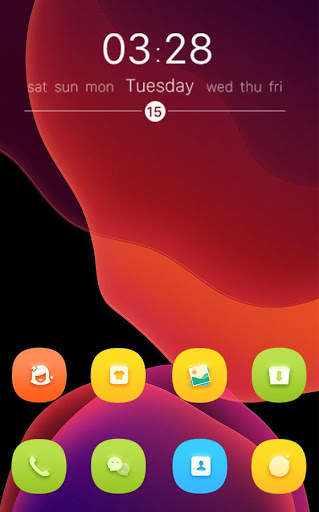 Theme for OS 13 Colorful Glass launcher screenshot 4