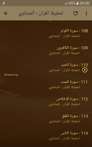 تحفيظ القران الكريم بصوت المنشاوي screenshot 6