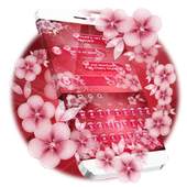Red Cherry Flower Keyboard 10001008