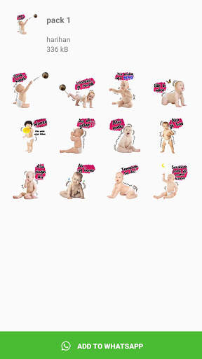 Stiker Bayi Lucu untuk WhatsApp screenshot 3