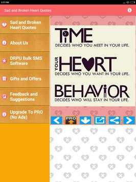 Sad Broken Heart Photos Quotes screenshot 13