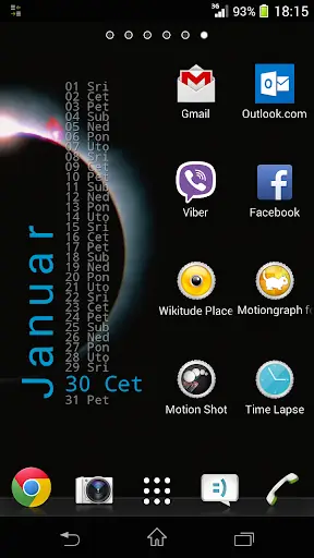 Calendar Widget screenshot 2