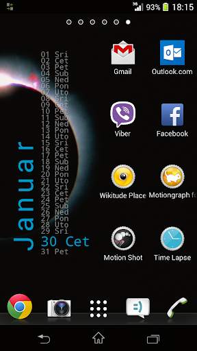Calendar Widget screenshot 2