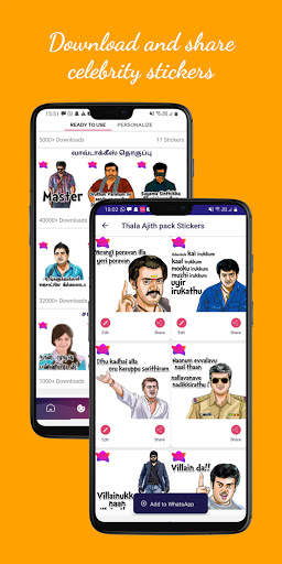 Movie fan app: Tamil stickers, news, WAStickerApps screenshot 2
