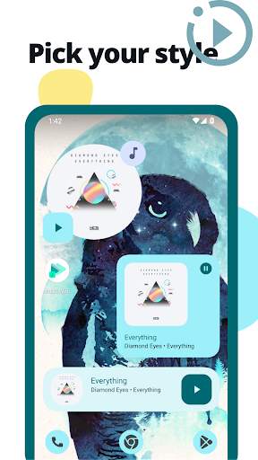 Music Widget Android 12 screenshot 2