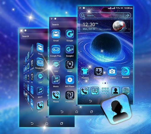 Galaxy Space Launcher Theme screenshot 2