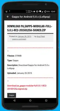 Gapps Downloader screenshot 4