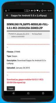 Gapps Downloader screenshot 4