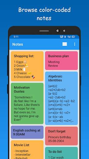 Notes app - Color Note, Dark Theme, Notepad, List 1 تصوير الشاشة