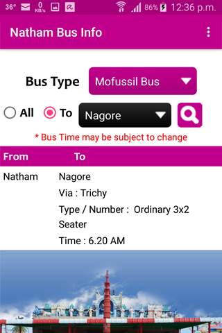 Natham Bus Info screenshot 8