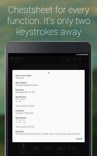S3 RPN Calculator with Voice 20 تصوير الشاشة