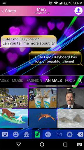 Neon Dream Emoji Keyboard screenshot 6