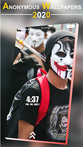 Super -🎭 Anonymous Wallpapers screenshot 1