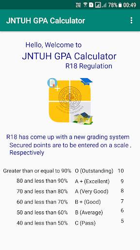 JNTUH GPA CALCULATOR screenshot 6
