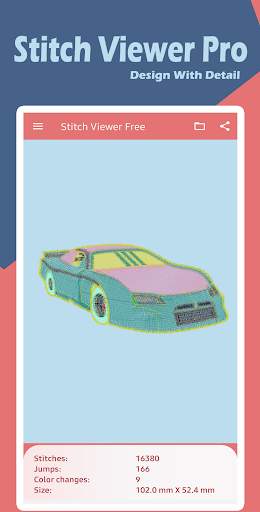 Stitch Viewer Free: Embroidery Design Viewer screenshot 2