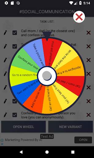 CHALLENGE Wheel Quest Roulette Random screenshot 1