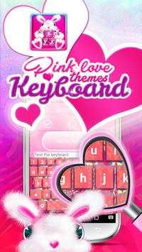 Pink Love Keyboard Themes screenshot 4