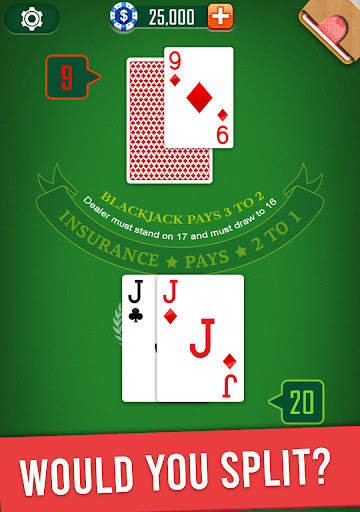 Blackjack 21 card game 9 تصوير الشاشة