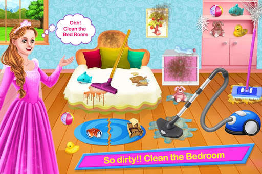 Princess House Cleaning - Dream Home Cleanup Game screenshot 1