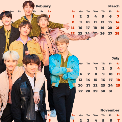 BTS Calendar Widget आइकन