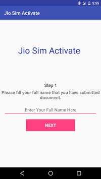 Jio Sim Activate Prank screenshot 1