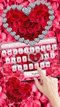 Red Rose Diamond Keyboard screenshot 1