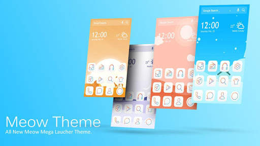 Meow Theme for Mega Launcher screenshot 3