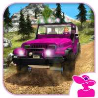 Pink Lady Offroad Mountain Jeep Driver Simulator logo