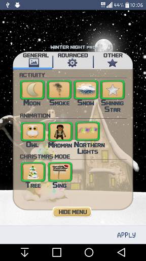 Winter Night Live Wallpaper screenshot 3